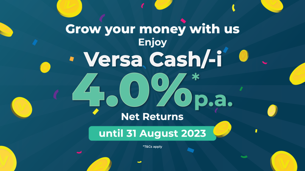 Versa Cash 4.0%年净回报率促销